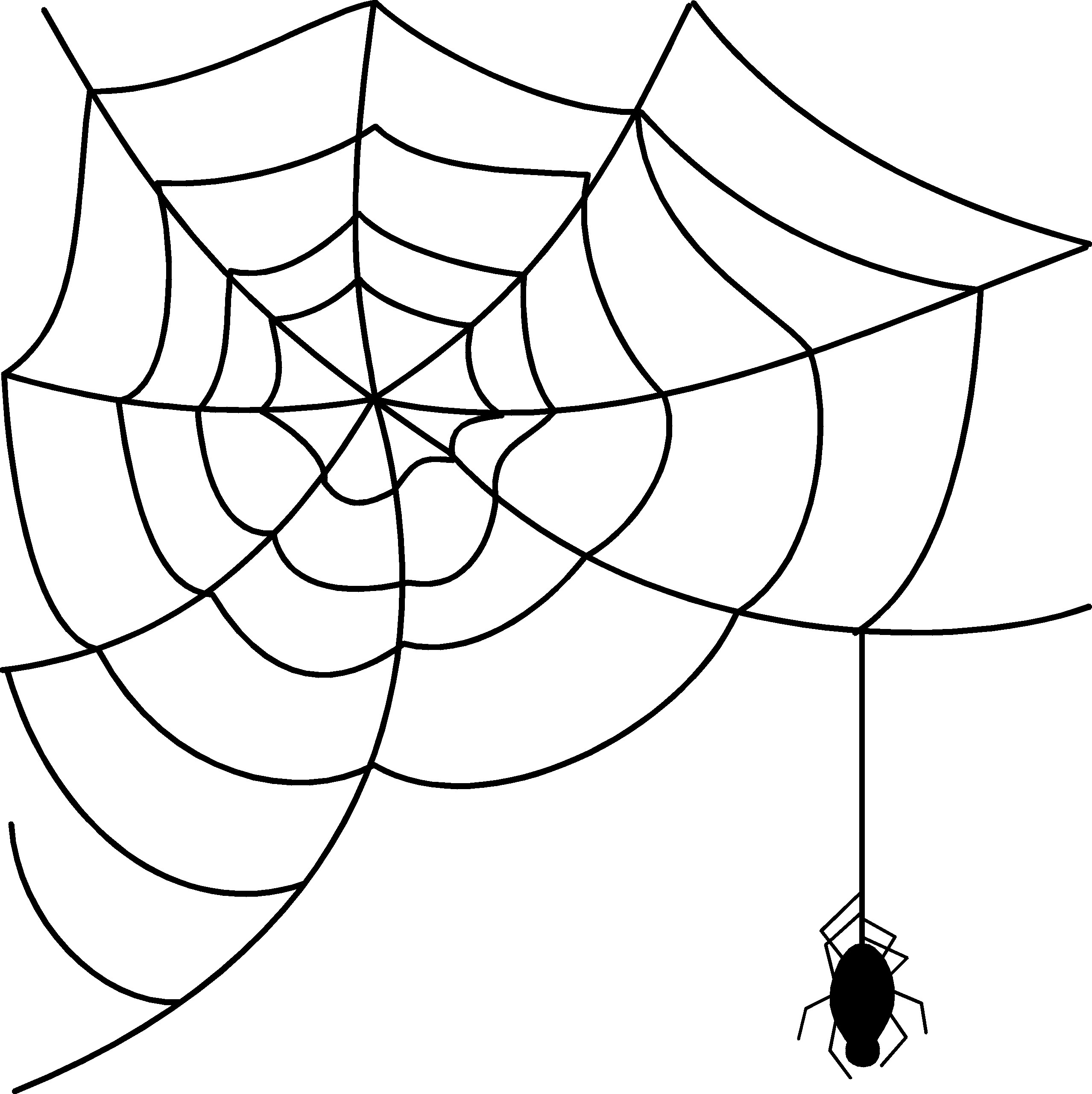 Halloween spider web clipart free clipart images