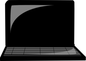 Laptop silhouette clip art at clker vector clip art