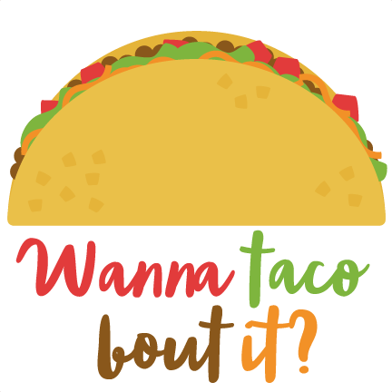Large wanna taco about it clip art