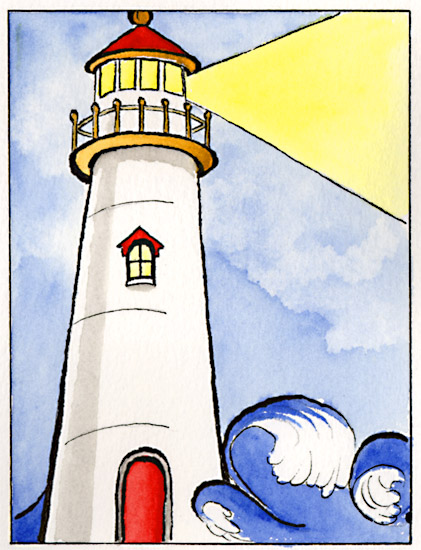 Lighthouse clipart 9