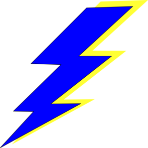 Lightning bolt right clip art