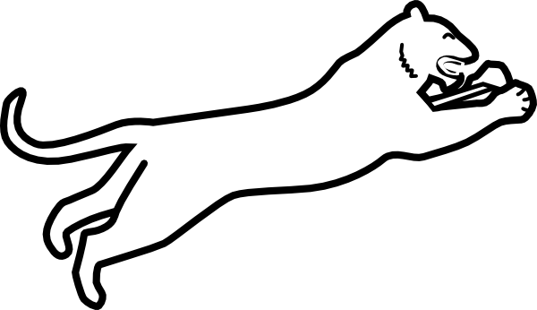 Logo panther clipart image 7