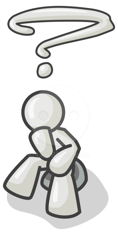 person in deep thought clipart