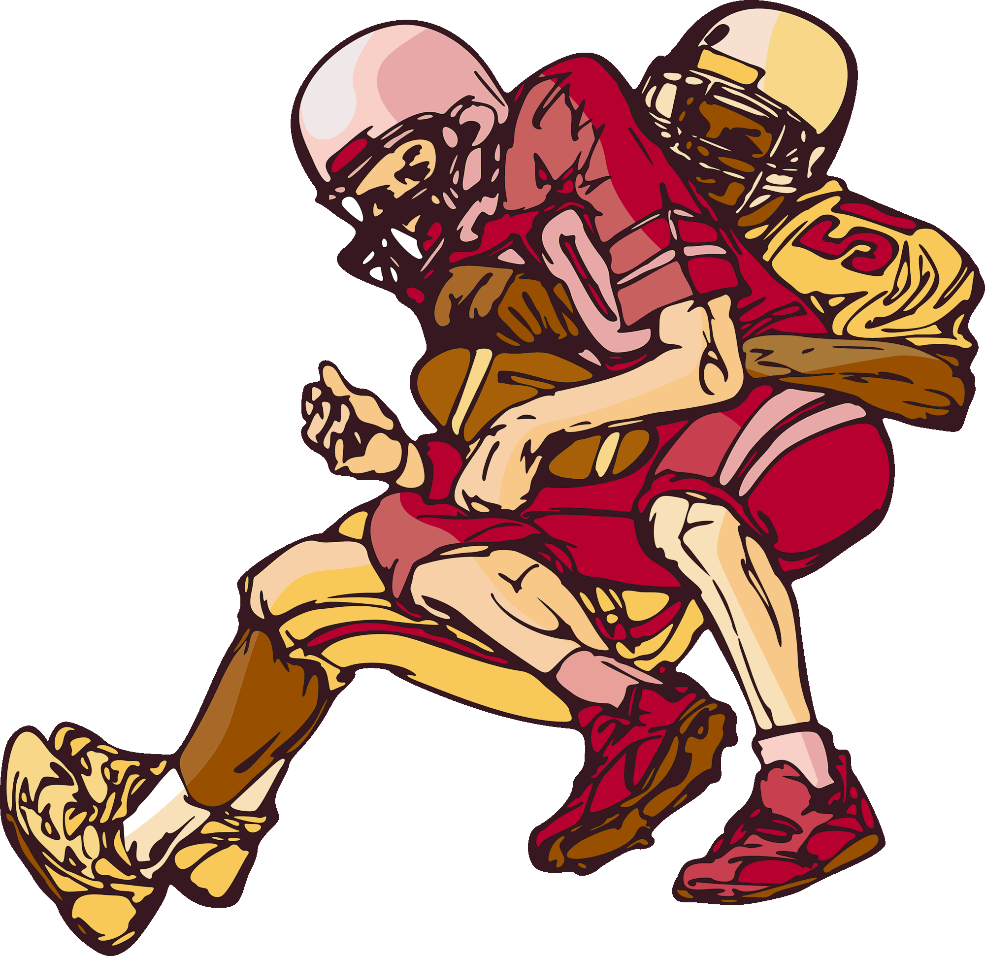 Mean football player clipart free clipart images 3