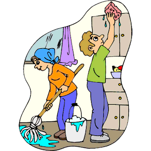 Mother cleaning clipart free clipart images image 2