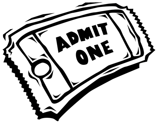 Movie ticket picture clipart