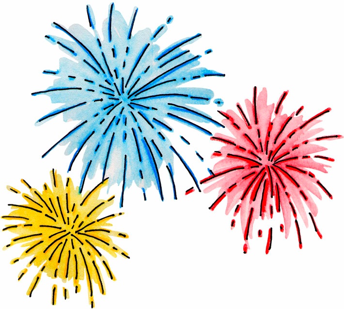 New year fireworks clip art fireworks doodles and display