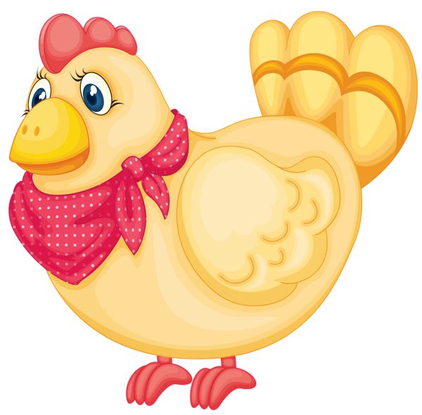 Painted easter chicken clipart picture farm