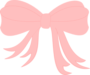 Pink bow clip art at clker vector clip art