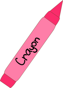 Pink crayon clip art image clipart cliparts for you