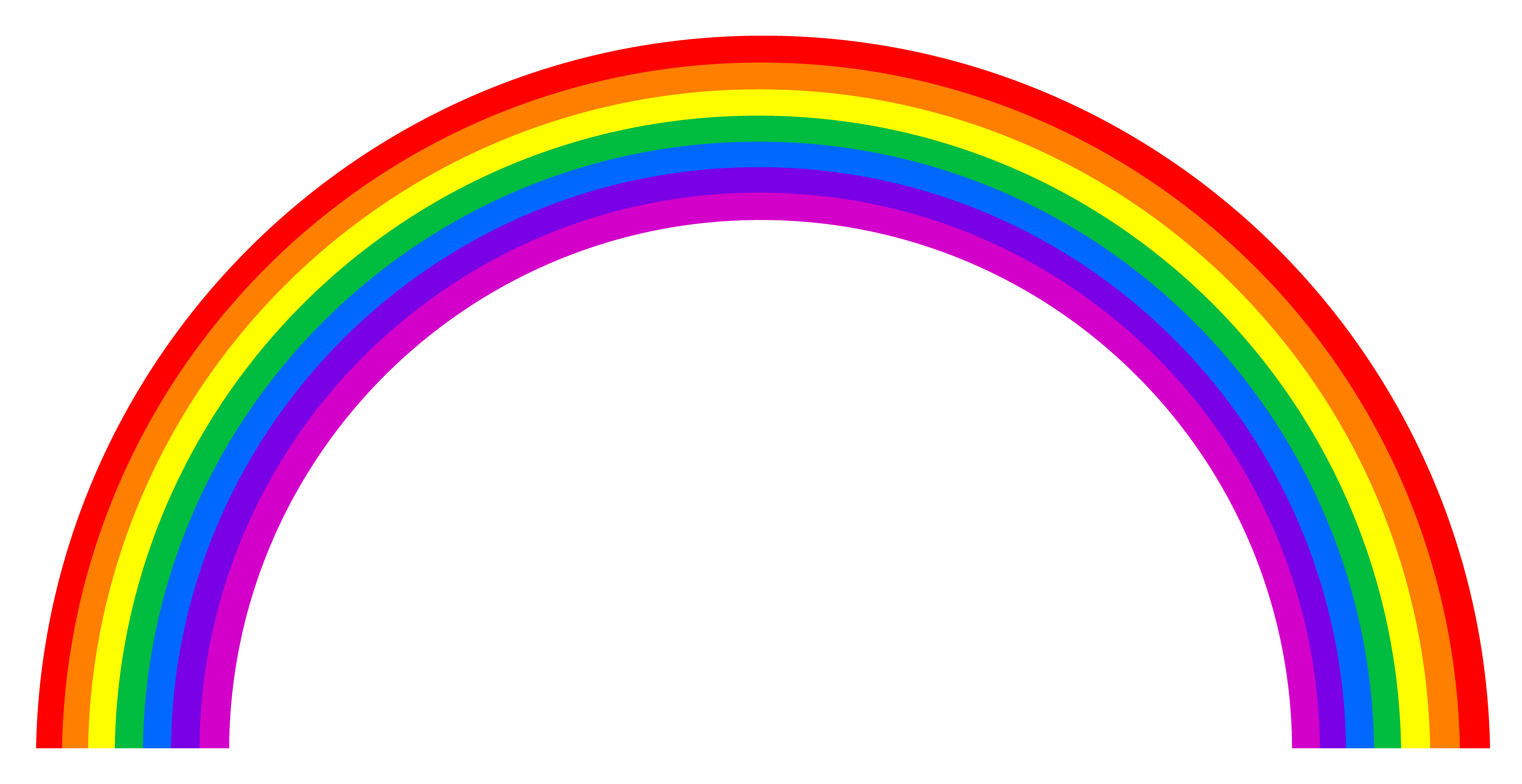Rainbow clip art black and white free clipart images
