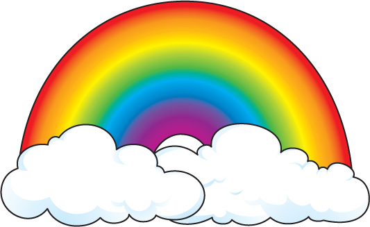 Rainbow dashboard icon clip art