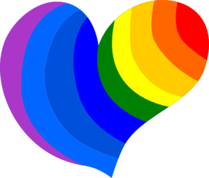 Rainbow heart clip art at clker vector clip art