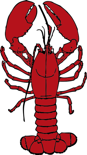 Red lobster clipart