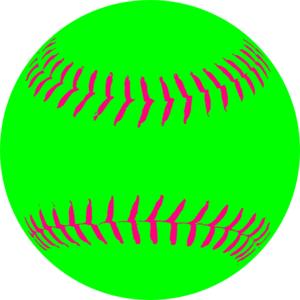 Retro softball or baseball clip art download vector image 8