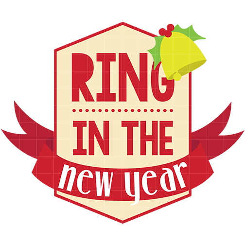 Ring in the new year clipart