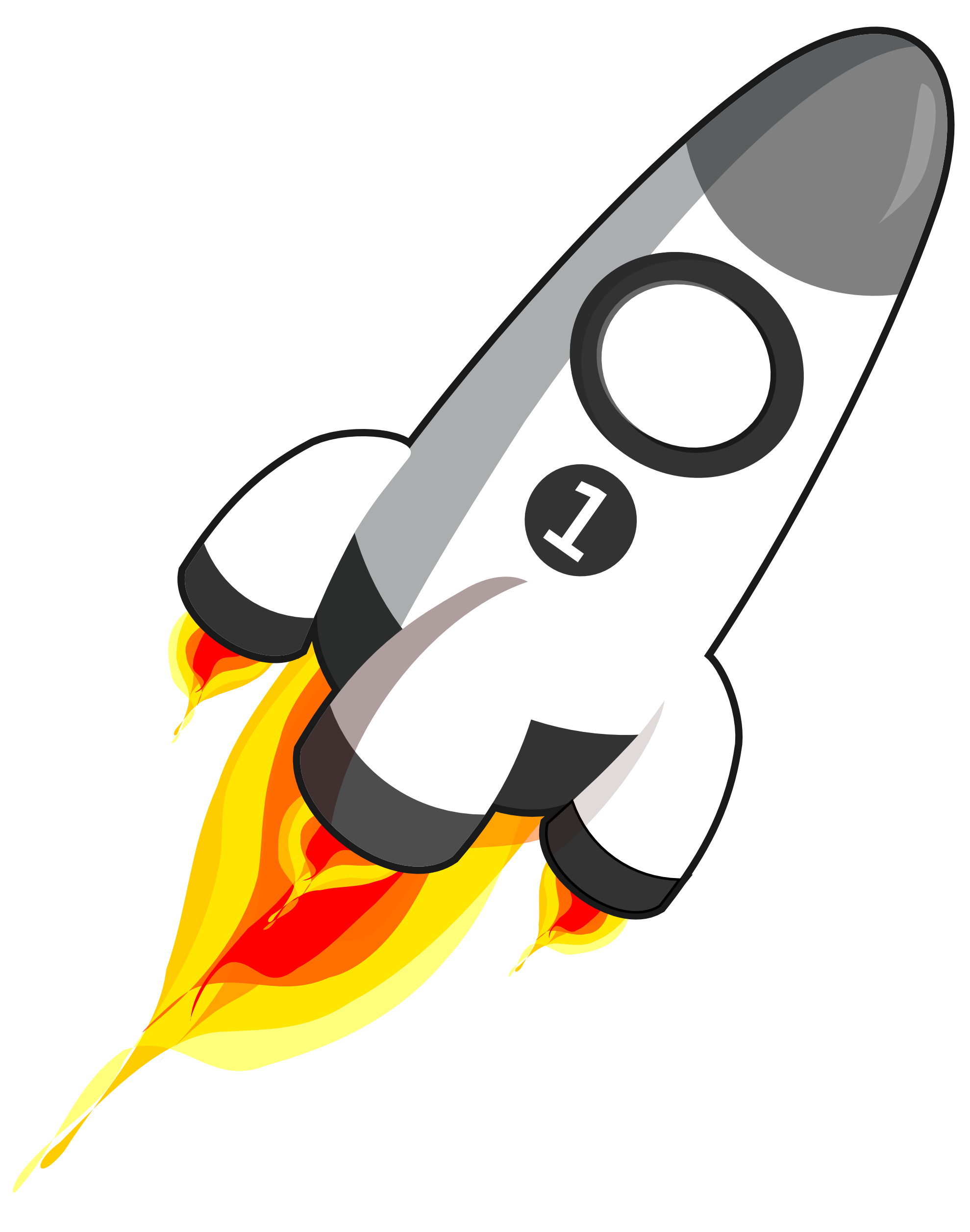 Rocket clipart 2