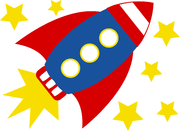Rocket clipart 6