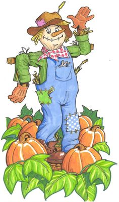 Scarecrow autumn clip art and images on clip art digi stamps 2