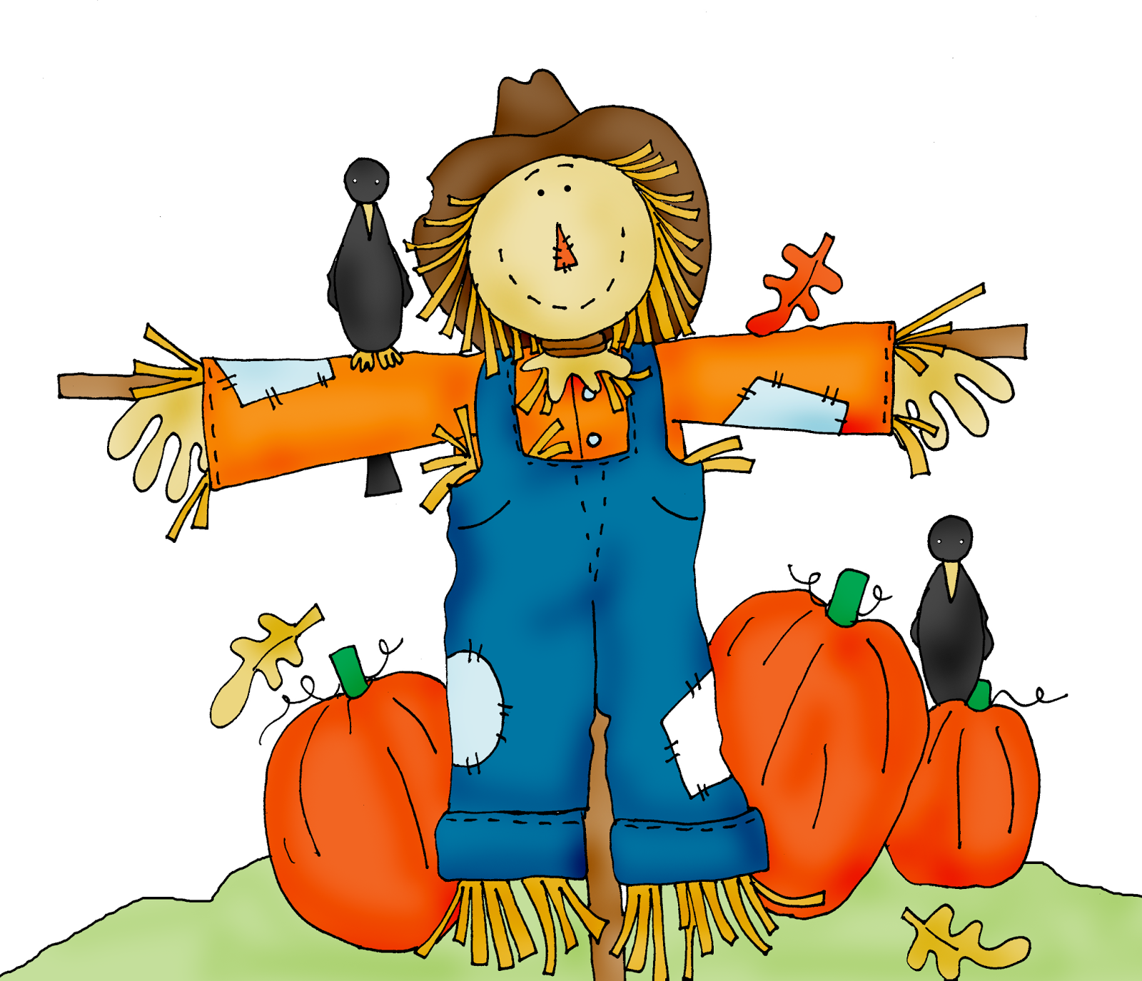 Scarecrow free halloween pumpkin patch clipart - Clipartix