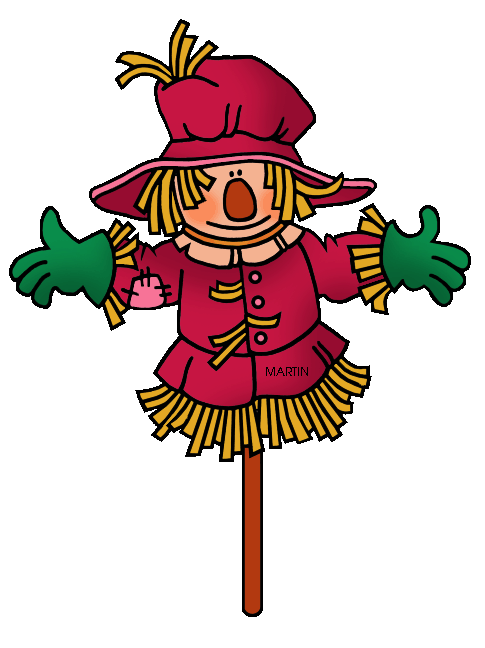 Scarecrows clipart for kids and teachers
