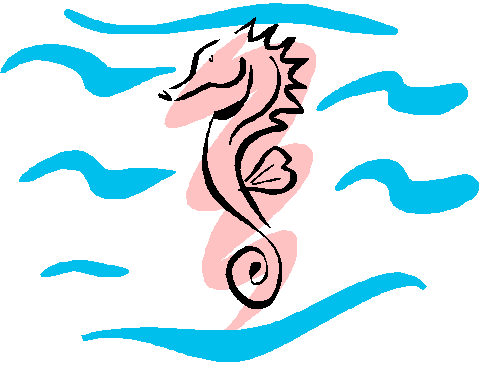 Seahorse clipart black and free clipart images clipartcow