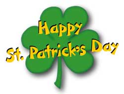 Shamrock with word art st patricks day word art cliparts