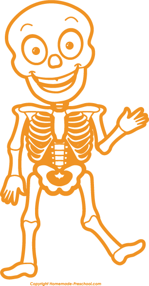 Skeleton free halloween clipart