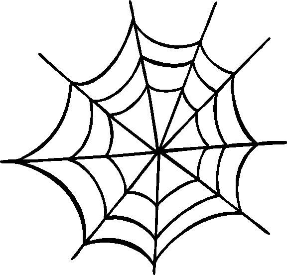 Spider web outline clipart holidays spider
