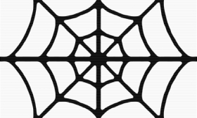 Spider web purzen house icon clip art