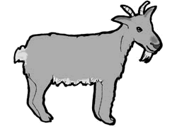 Spotted goat clip art at vector clip art clipartcow