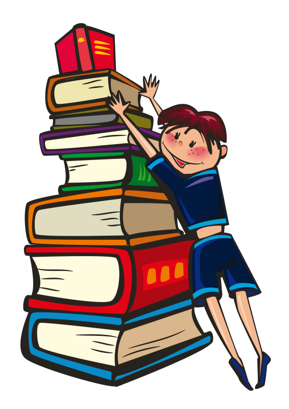 Stack of books clipart 3