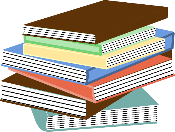 Stack of books clipart 6