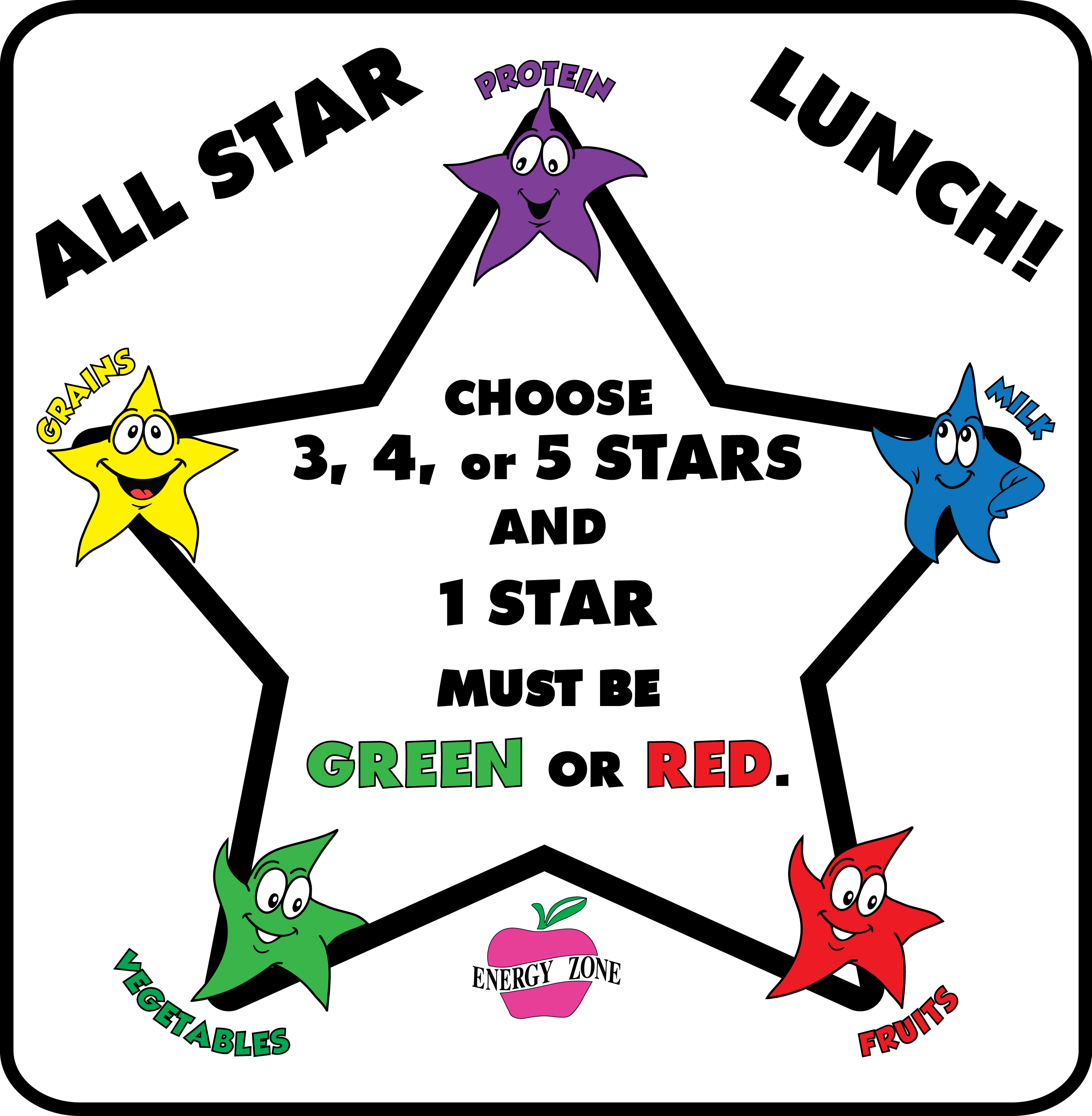 Star lunch clipart