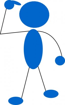 Stick man thinking free clipart images