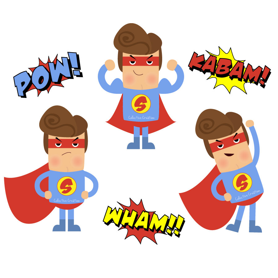 Superhero super hero clipart clipart clipartcow