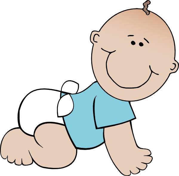 Swaddled baby boy free clip art clipartcow