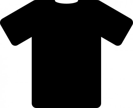 T shirt black shirt clip art free vector in open office drawing svg