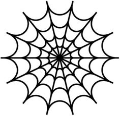 Template for spider web clipart