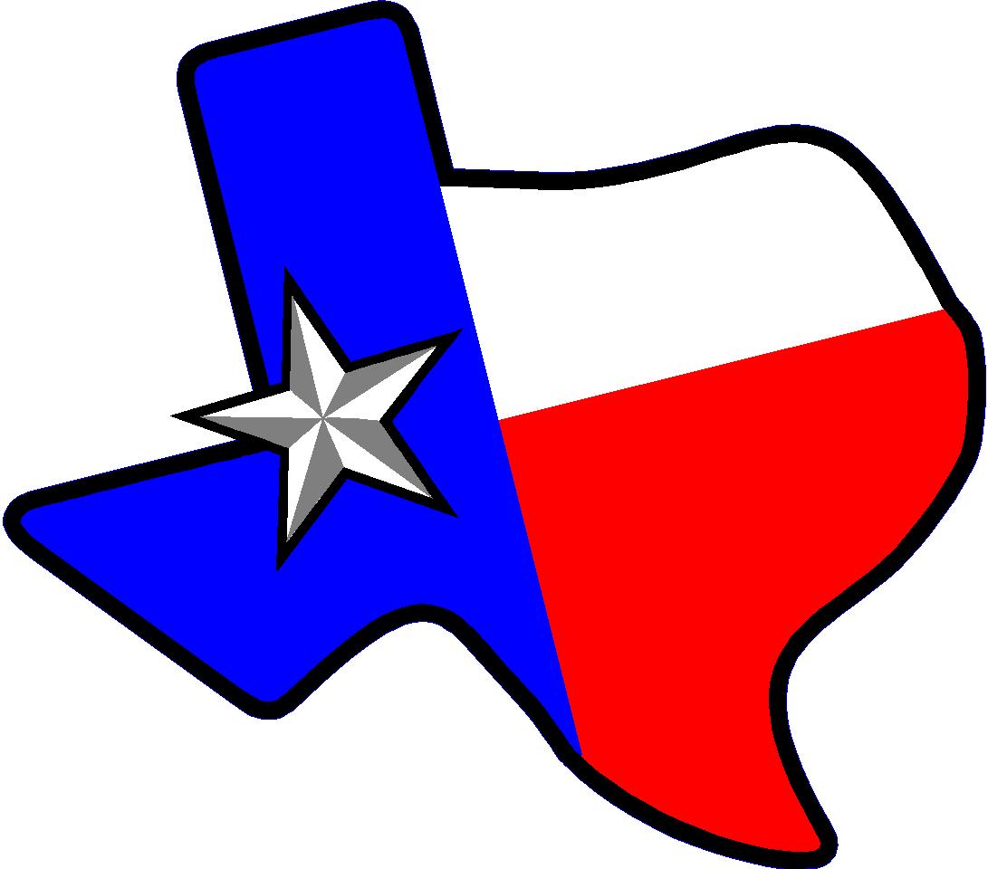 Texas flag logo clipart