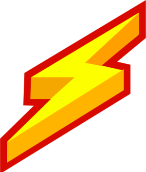 Thunder lightning bolt vector clip art