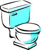 Toilet clip art 2 clipartcow - Clipartix