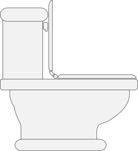 Toilet seat open clip art at clker vector clip art