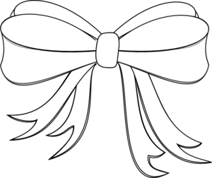 White bow clipart