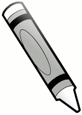 White crayon clip art free clipart images 2