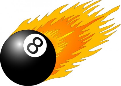 Ball with flames clip art free vector in open office drawing svg