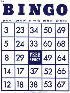 Bingo cards on bingo jessica hische and vintage clipart
