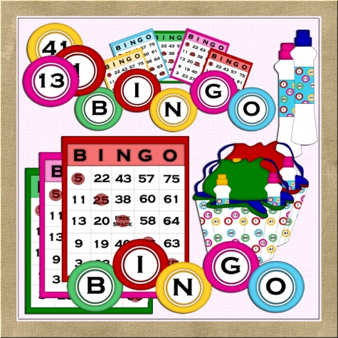 Bingo clip art 1 graphics shoppe