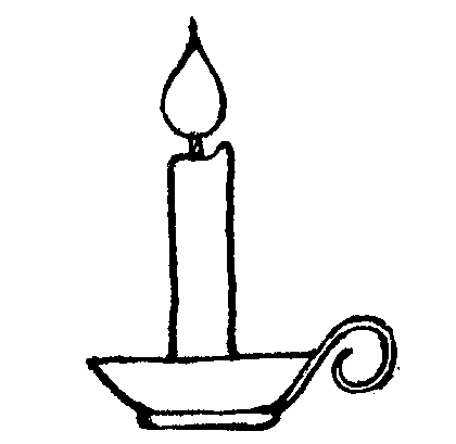 Birthday candle clipart black and white free 5