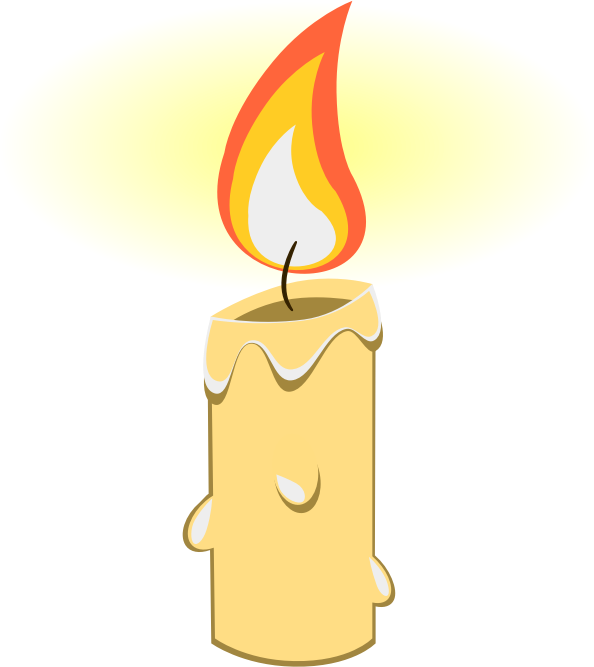 Candle Burning Clipart